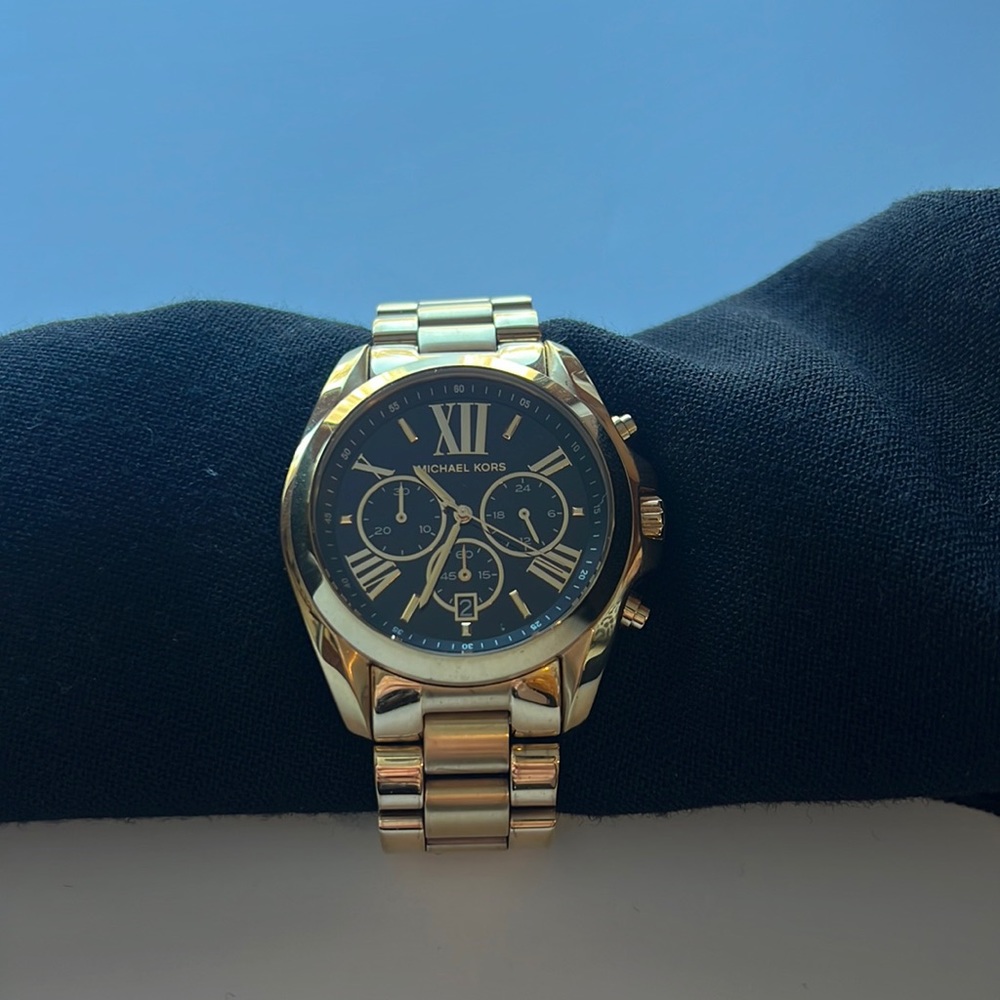 Michael Kors Gold and Black Oversized